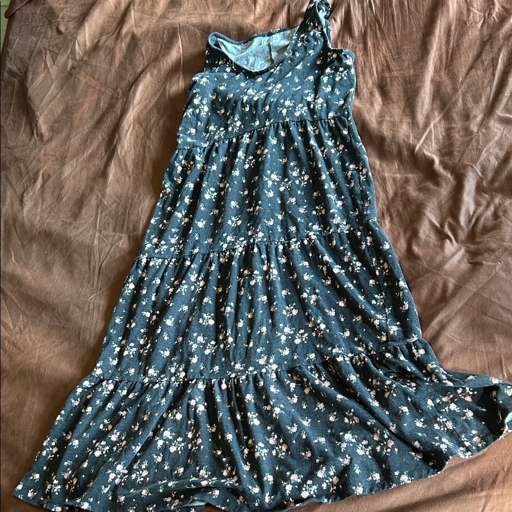 Maurices Blue Floral Maxi Dress